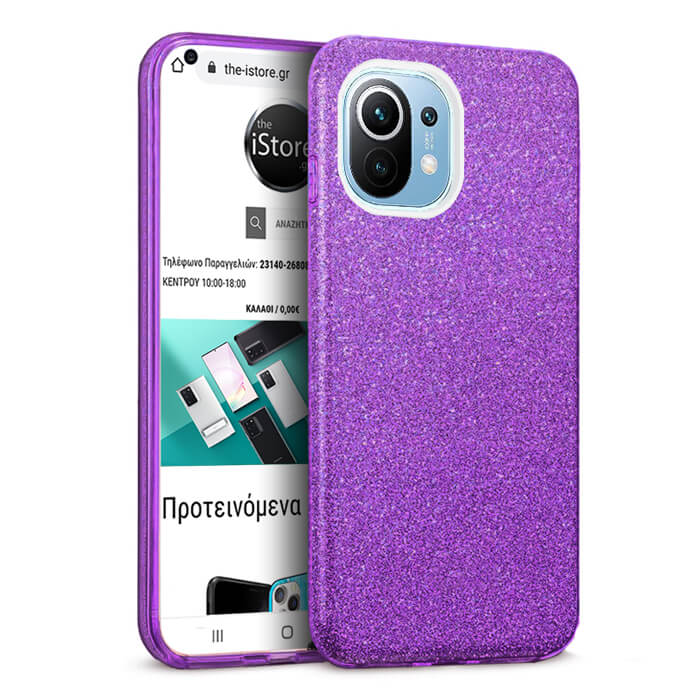 Hybrid Strass Violet Case Xiaomi 11 Lite 5G NE