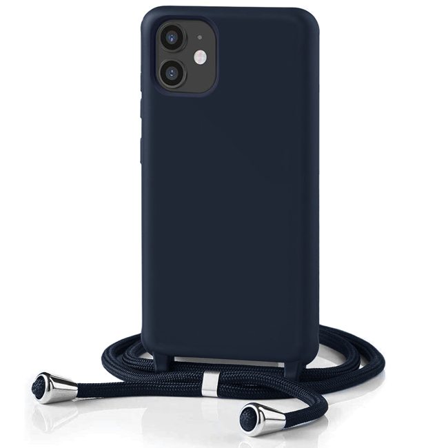 Θήκη Orso Soft TPU Κορδόνι Blue iPhone 11