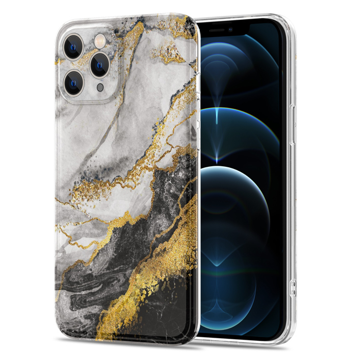 iPhone 12 Pro Max Soft Case Marble Stone