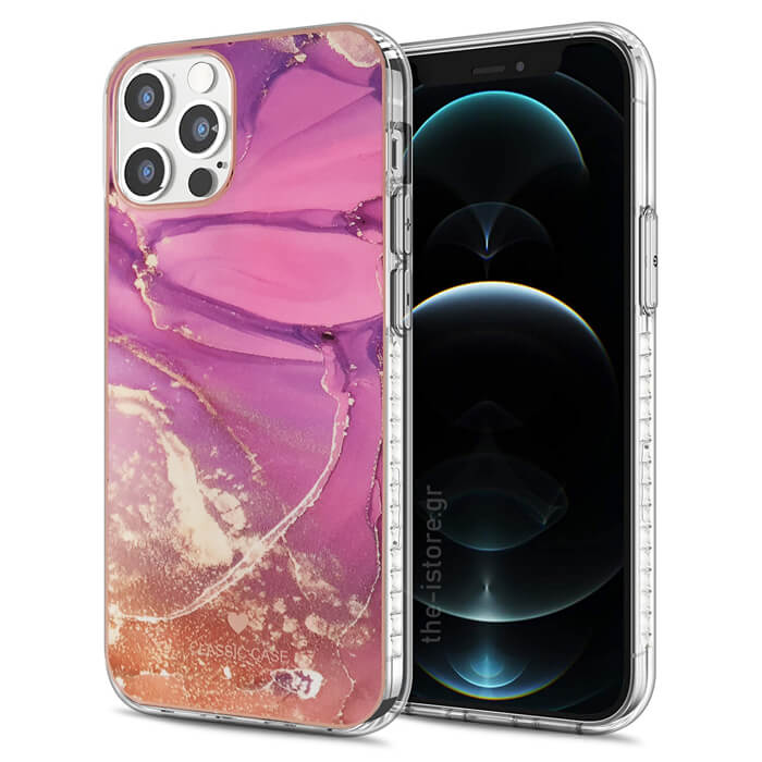 Glossy Watercolor Case iPhone 12/12 Pro Lilac