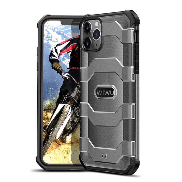 WiWU iPhone 12/12 Pro Voyager Rugged Military Case Black