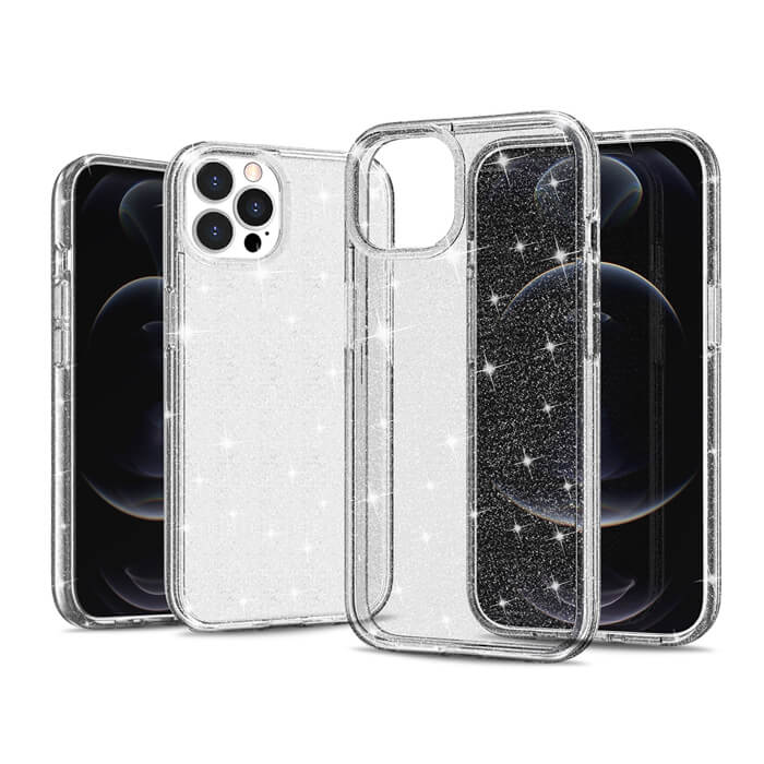 OEM iPhone 13 Pro Glitter Powder Clear Case