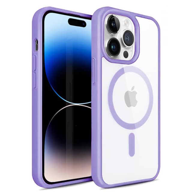 OEM iPhone 14 Pro Max MagSafe Case Clear Violet