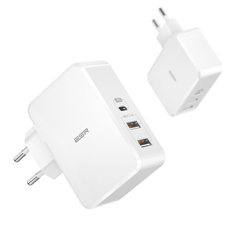 ESR Wall Charger 2x USB 1x USB Type-C 41W White (TC-063PD)