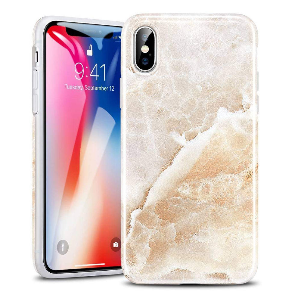 ESR iPhone X/Xs Soft Marble Light Coffee (B07BGS8BM4)