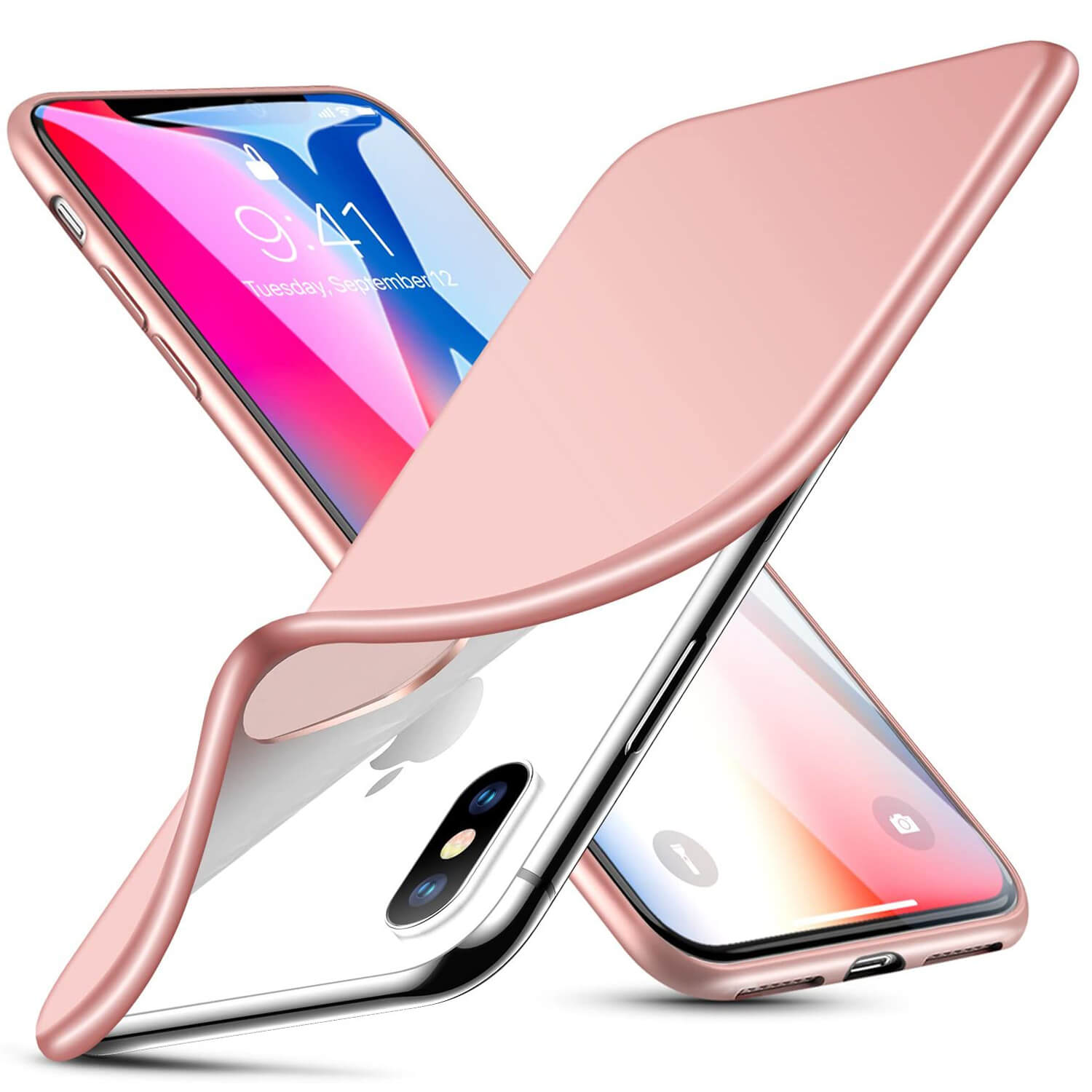 ESR iPhone X/Xs Slim Fit Matte Case Rose Gold (4894240061633)