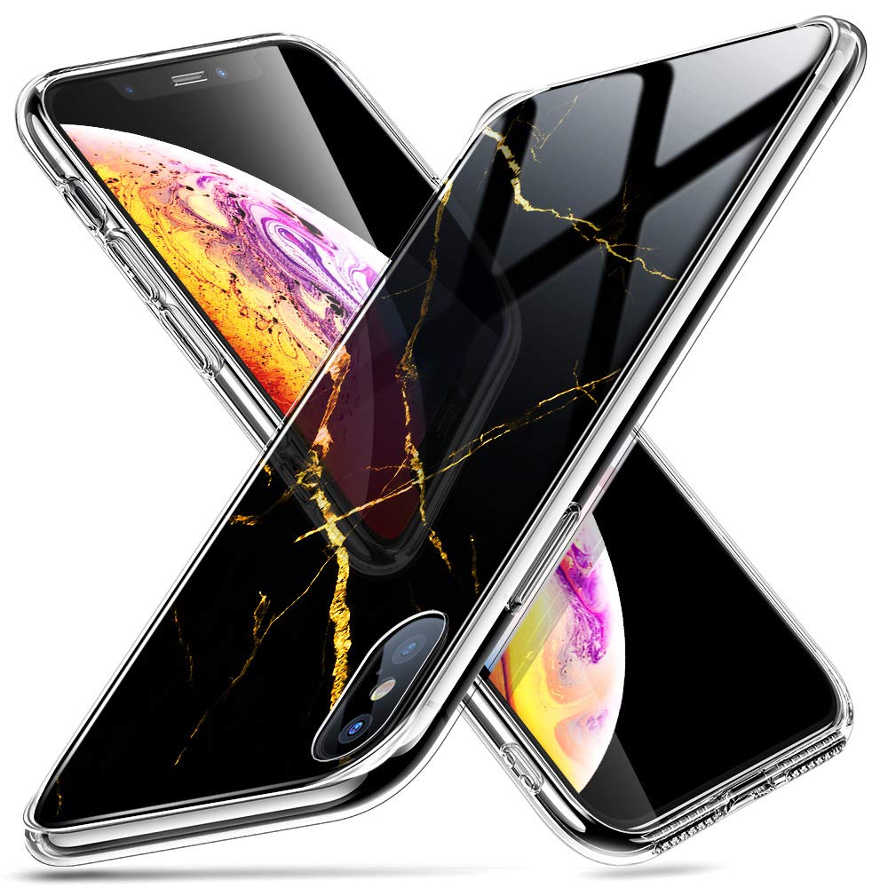 ESR iPhone X/Xs Mimic Marble Black Gold (4894240063538)