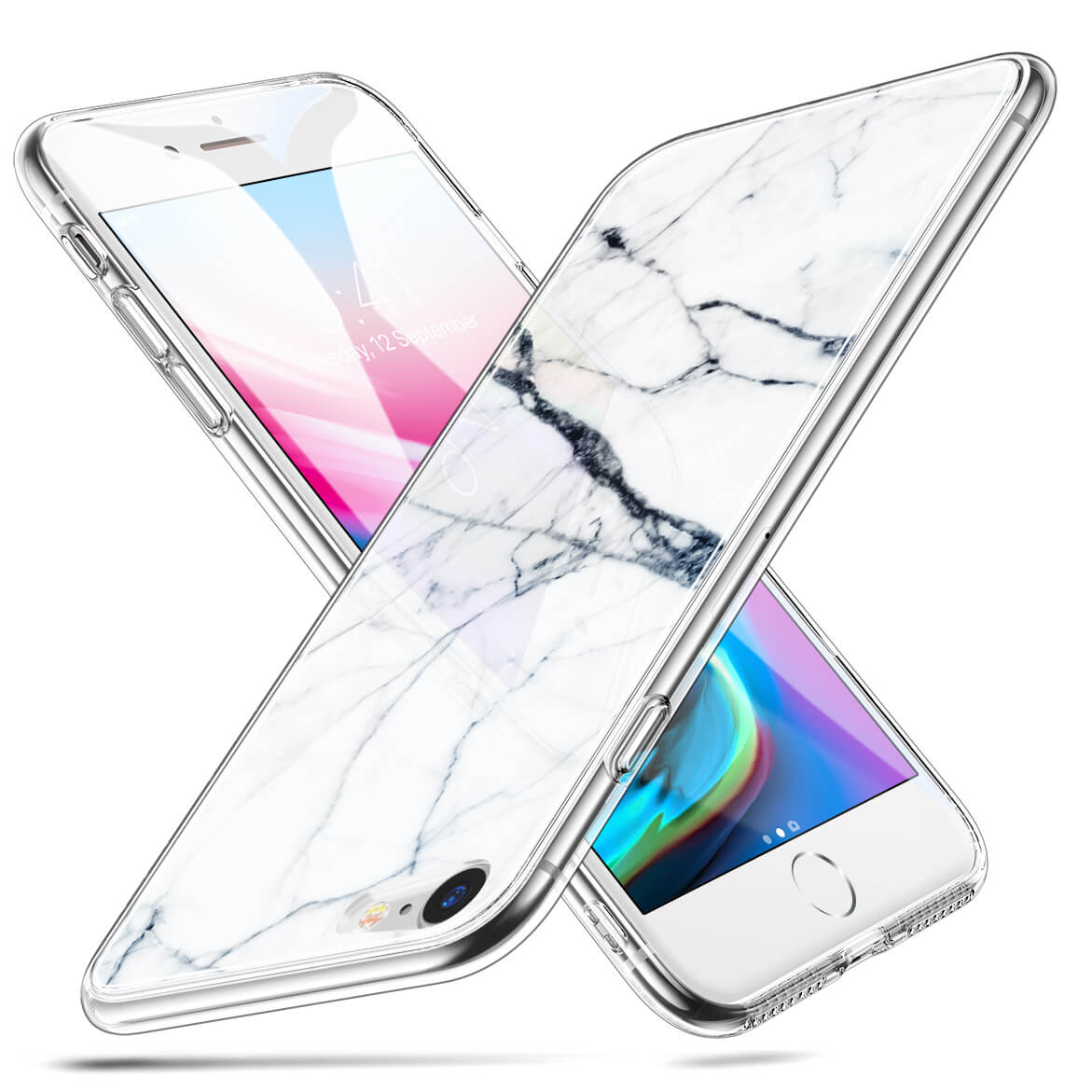 ESR iPhone 7/8/SE Ice Shield Marble White