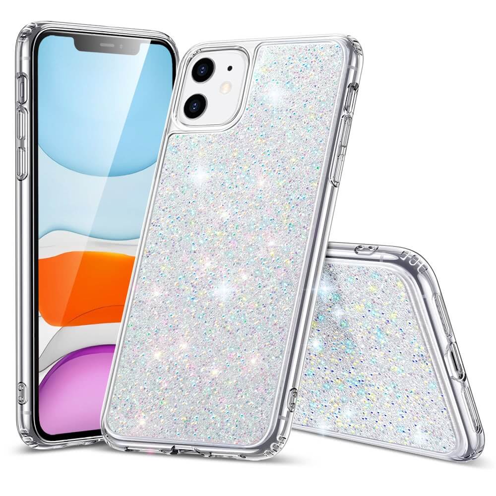 ESR Glamour Crystal Glitter Case Silver iPhone 11