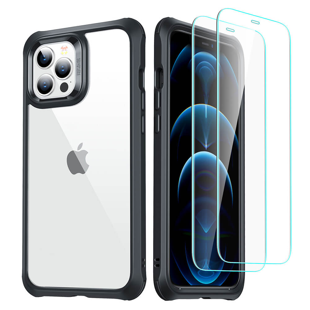 ESR iPhone 12/12 Pro Alliance 360 Case with 2 Tempered Glasses Black (4894240121986)