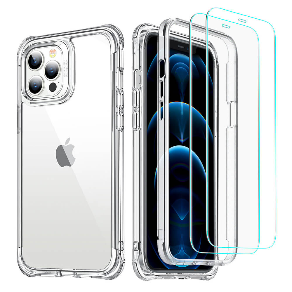 ESR iPhone 12 Pro Max Alliance 360 Case with 2 Tempered Glasses Clear (4894240122372)