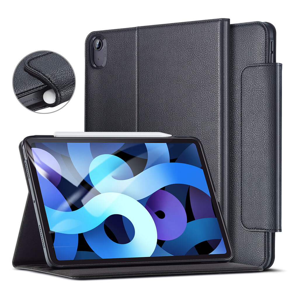 ESR Intelligent Series Director Leather Case Black iPad Air 4 2020