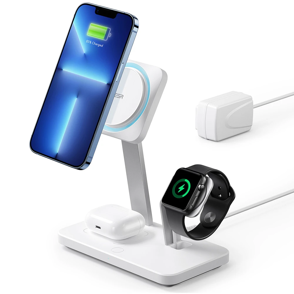 ESR HaloLock MagSafe 3-in-1 Wireless Charging Station with CryoBoost