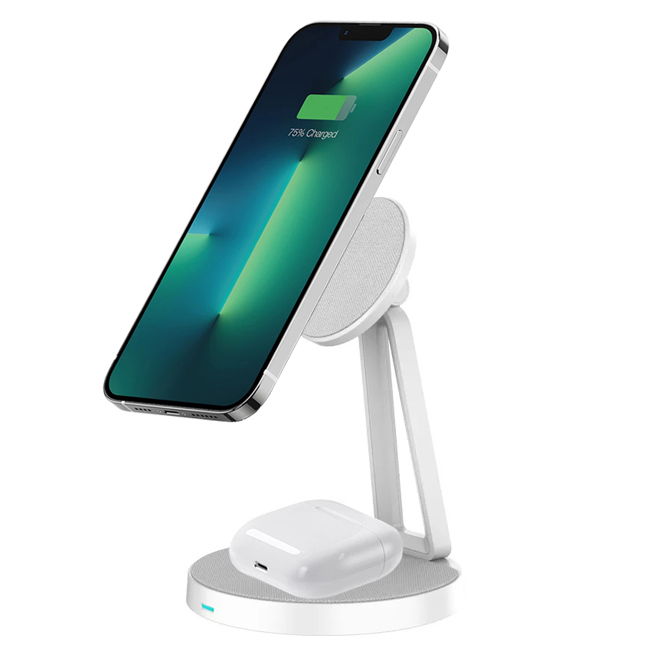 WiWU 2 in 1 Magnetic Wireless Charging Station 30W (M13)