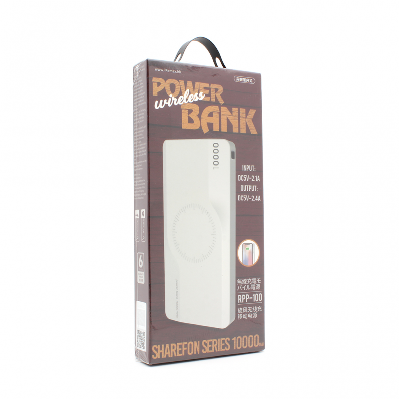 Remax Wireless PowerBank 10000mAh White (RPP-100)