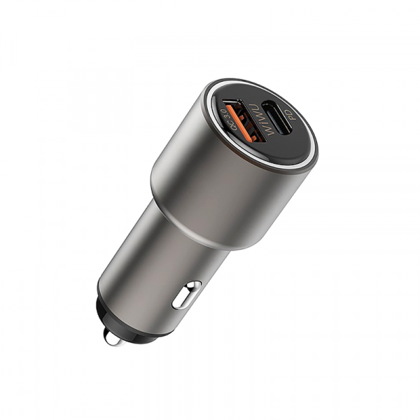 WiWU Car Charger 1x USB QC 1x USB Type-C 38W Black (PC100)