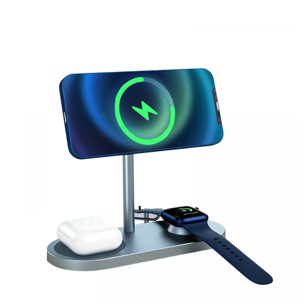 WiWU 3 in 1 Power Air Magnetic Wireless Charging Station 15W (X23)