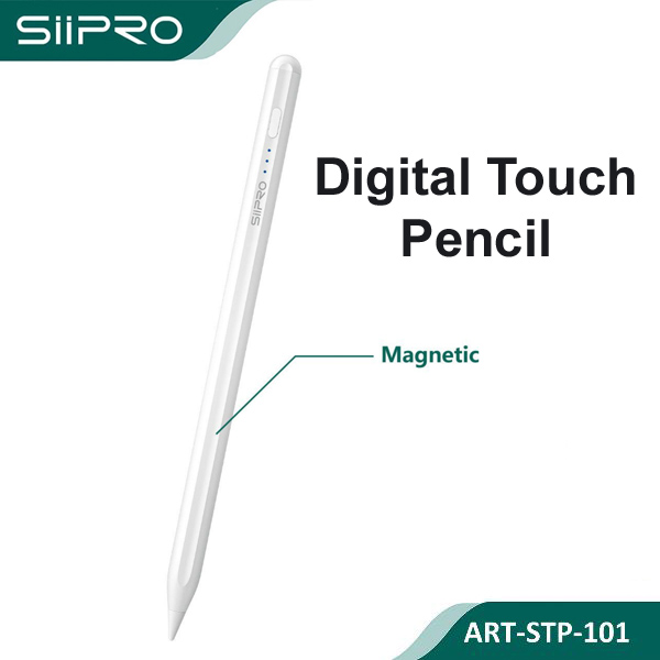 Siipro Digital Touch iPad Pencil with Magnetic Attachment White (STP-101)