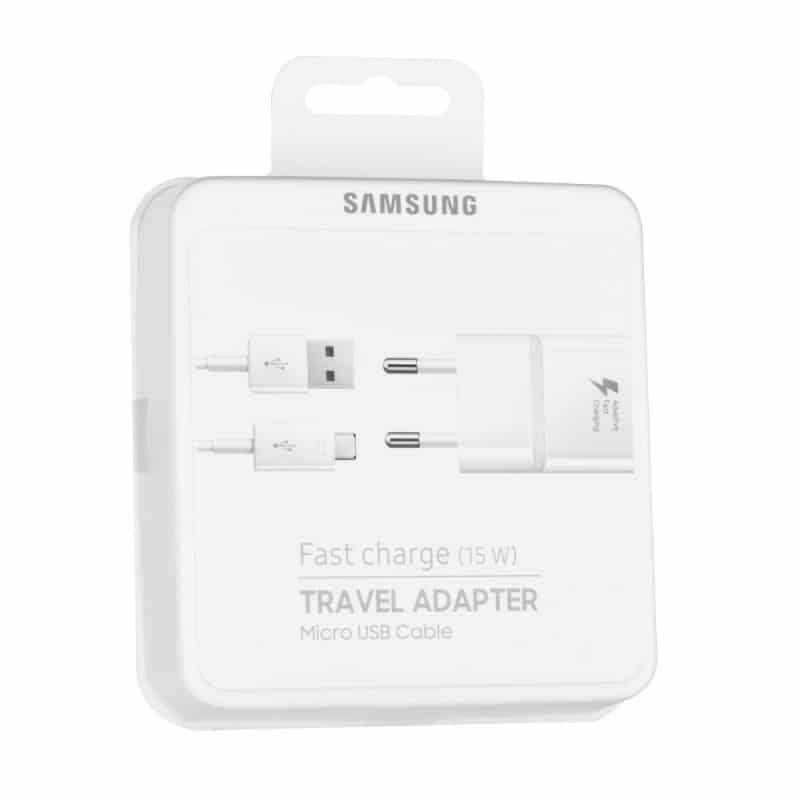 Σετ Γνήσιος Φορτιστής Samsung EP-TA20EWE και Καλώδιο Fast Charge Micro USB