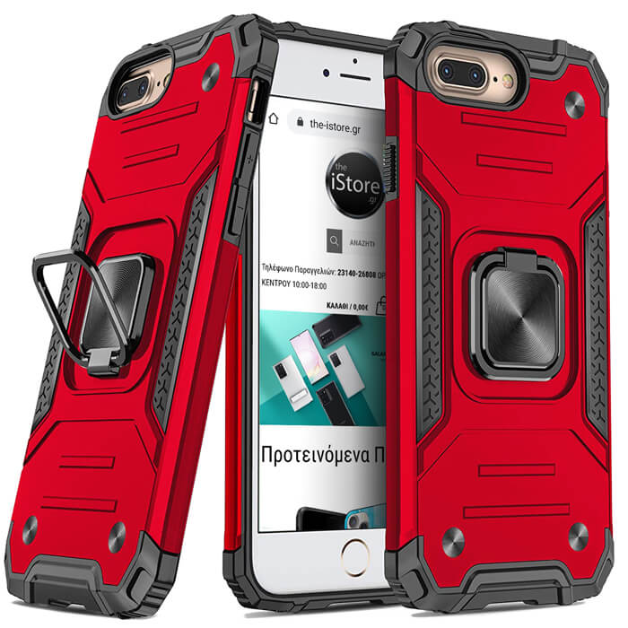 Armor Ringstand Case Red iPhone 7 Plus/8 Plus