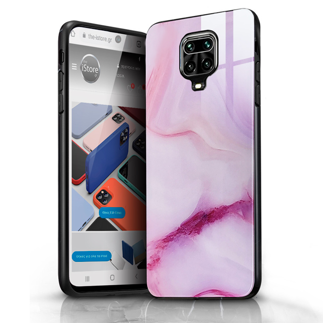 Glossy Marble Pink Case Xiaomi Redmi Note 9S/Note 9 Pro/Note 9 Pro Max