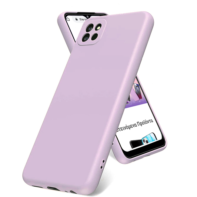 Rubber Silk Case Lavender Samsung Galaxy A03