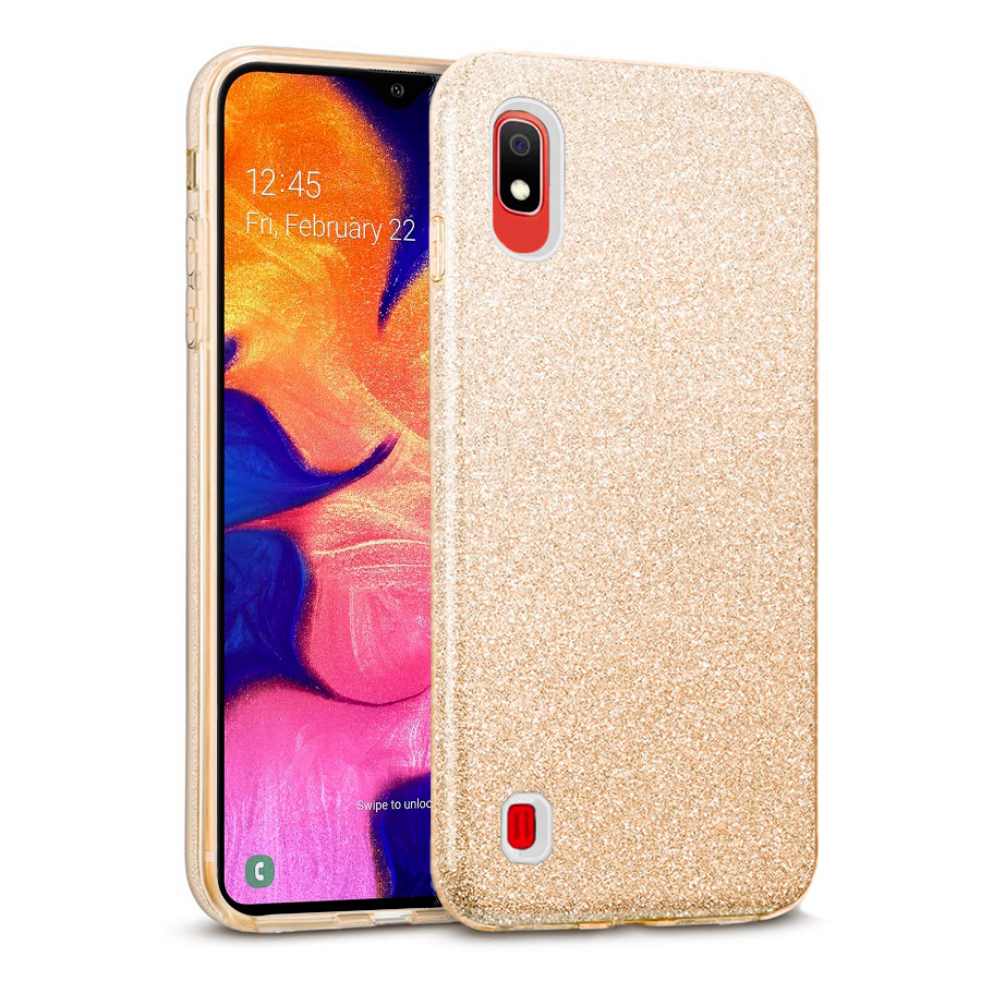 Hybrid Strass Gold Case Samsung Galaxy A10