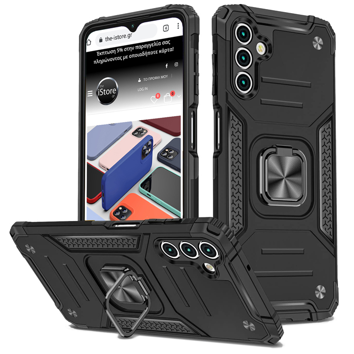 Armor Ringstand Case Black Samsung Galaxy A13 5G