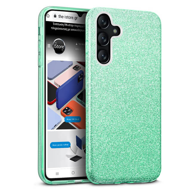 Hybrid Strass Green Case Samsung Galaxy A14 4G/5G