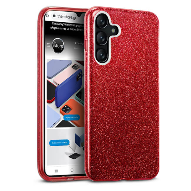 Hybrid Strass Red Case Samsung Galaxy A14 4G/5G