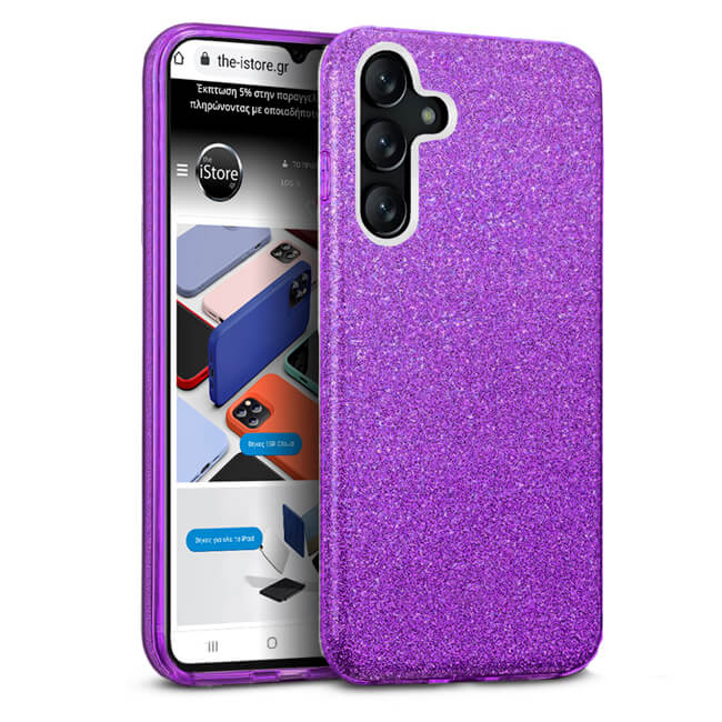 Hybrid Strass Violet Case Samsung Galaxy A14 4G/5G