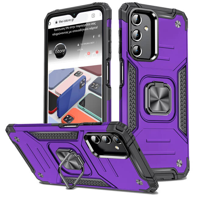 Θήκη Armor Ringstand Purple Samsung Galaxy A14 4G/5G