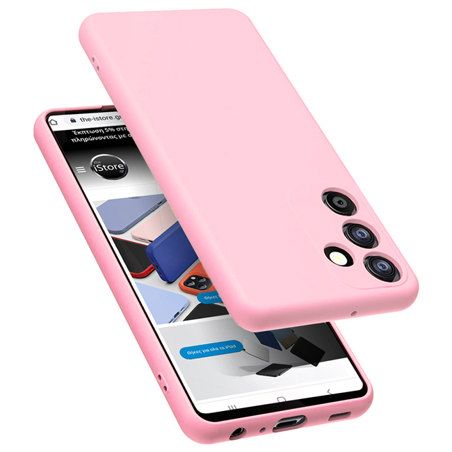 Θήκη Rubber Silk Pink Samsung Galaxy A54