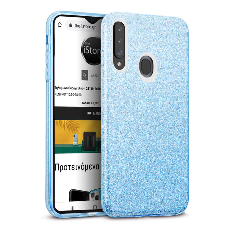 Hybrid Strass Blue Case Samsung Galaxy A20s