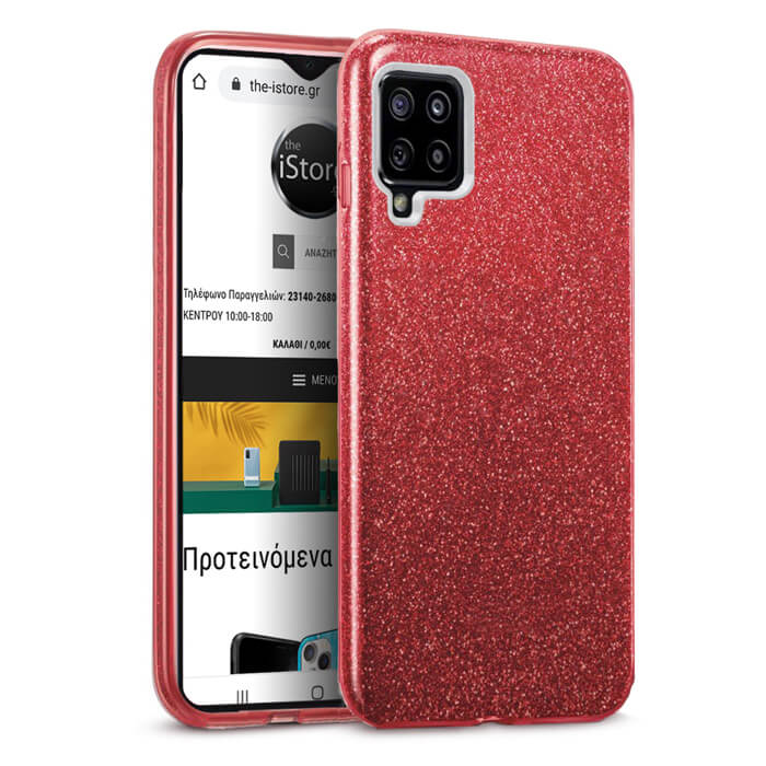 Hybrid Strass Red Case Samsung Galaxy M12