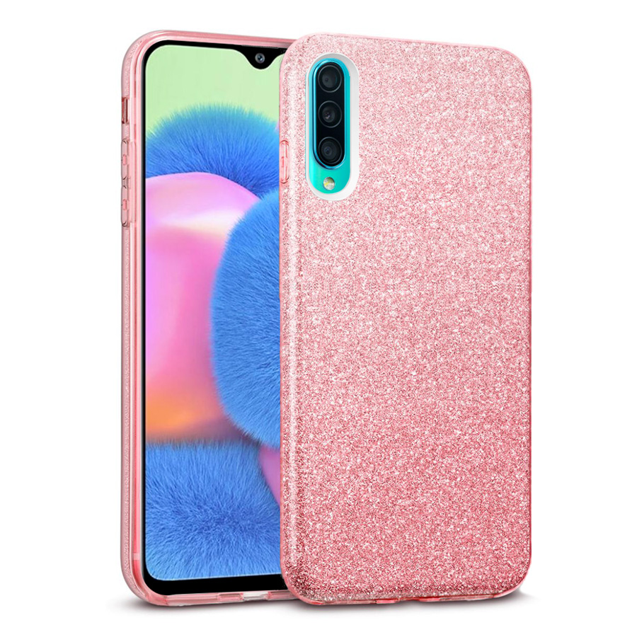 Hybrid Strass Full Pink Case Galaxy A30s