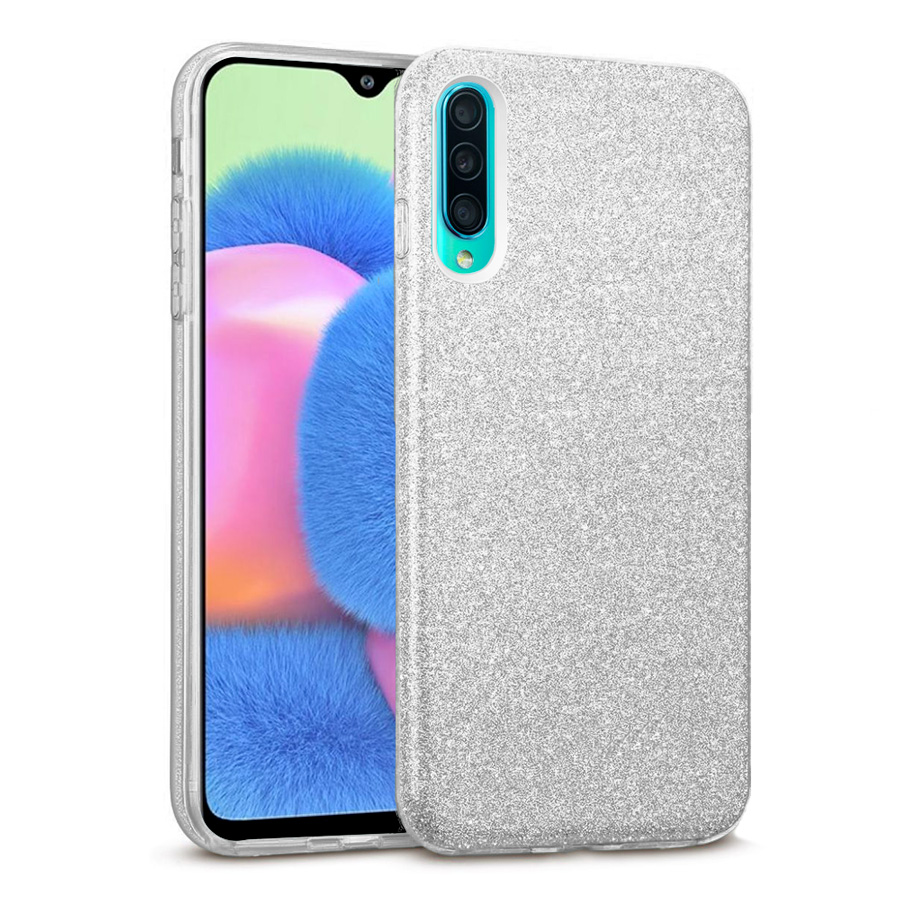 Hybrid Strass Full Silver Case Galaxy A30s