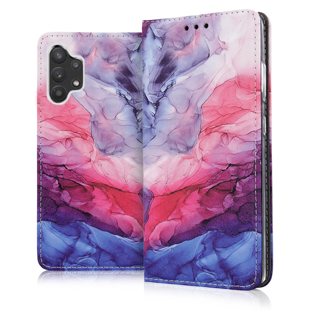 Book Marble Sky Fire Case Samsung Galaxy A32 4G