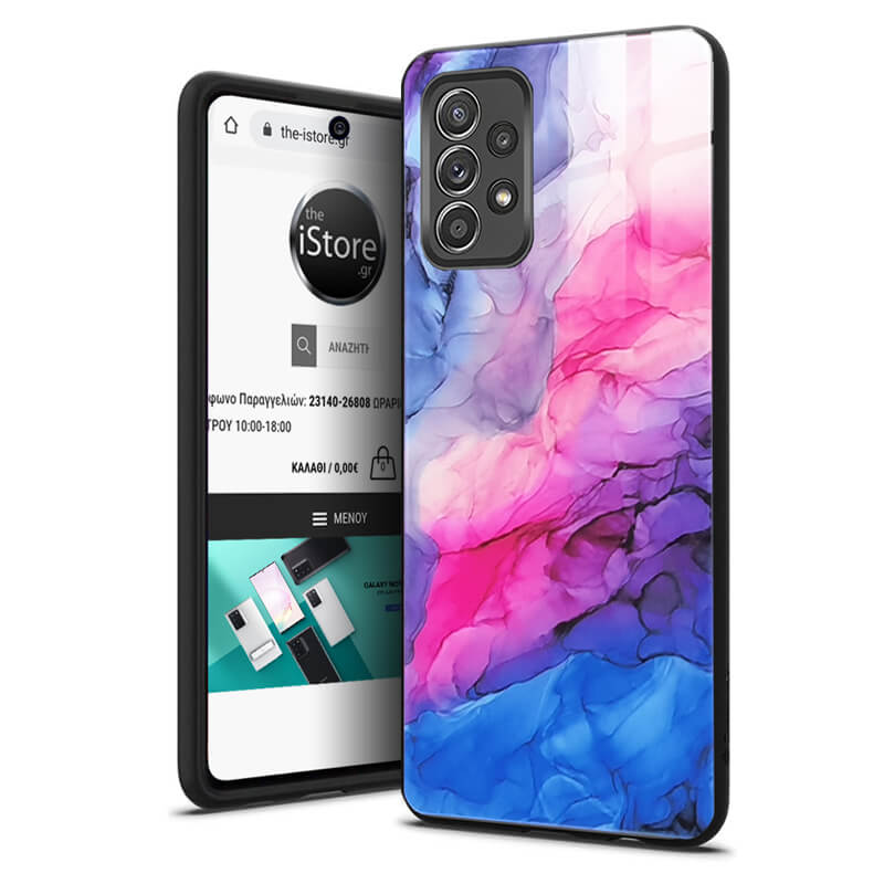 Glossy Marble Sky Fire Case Samsung Galaxy A32 4G