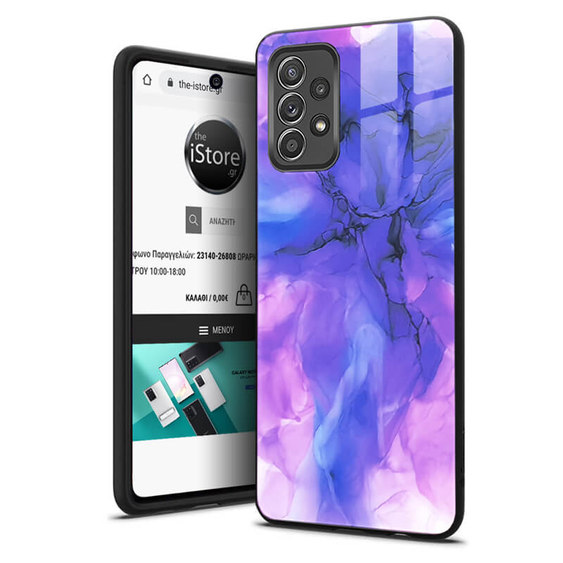 Glossy Marble Lilac Case Samsung Galaxy A32 4G