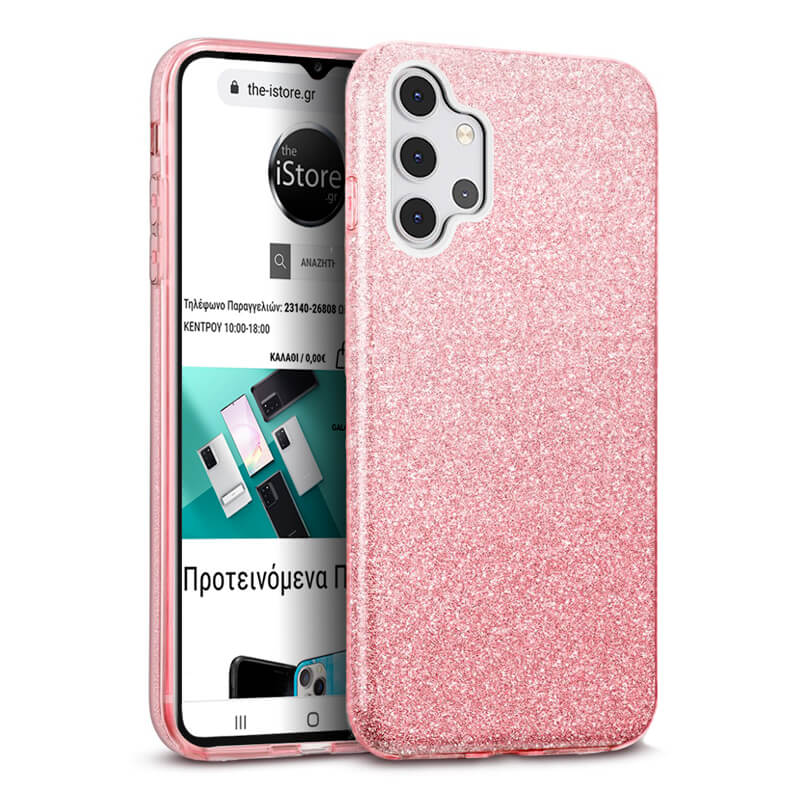 Hybrid Strass Pink Case Samsung Galaxy A32 4G