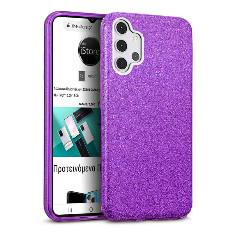 Hybrid Strass Violet Case Samsung Galaxy A32 4G