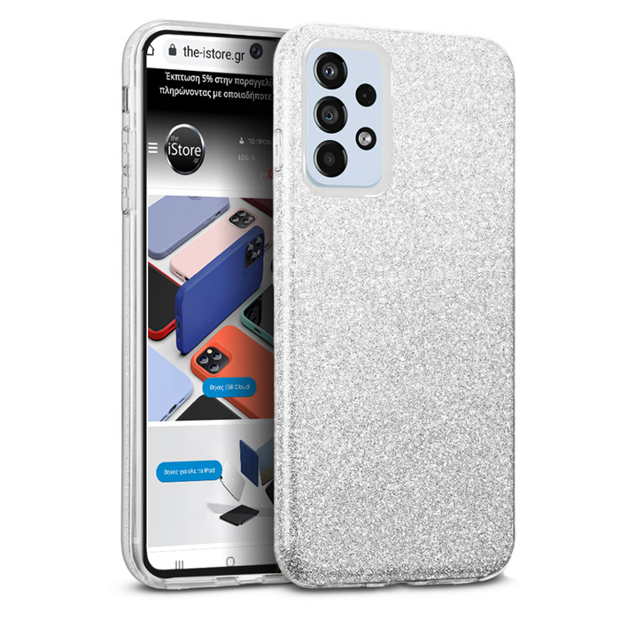 Hybrid Strass Silver Case Samsung Galaxy A33 5G