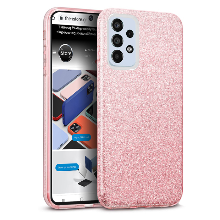 Hybrid Strass Pink Case Samsung Galaxy A73 5G