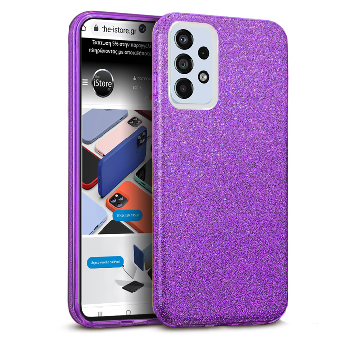 Hybrid Strass Violet Case Samsung Galaxy A73 5G