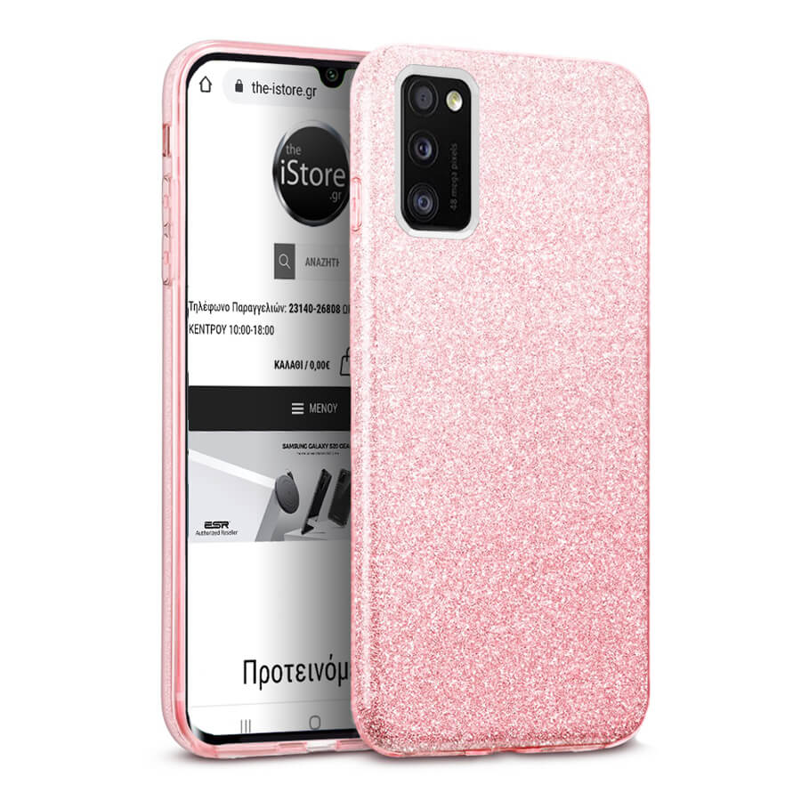 Hybrid Strass Pink Case Samsung Galaxy A41