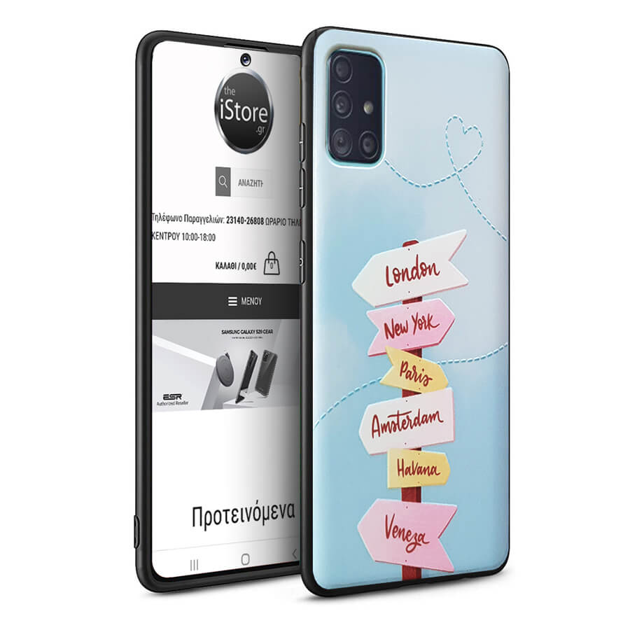 Travel Soft Silicone Case Samsung Galaxy A41