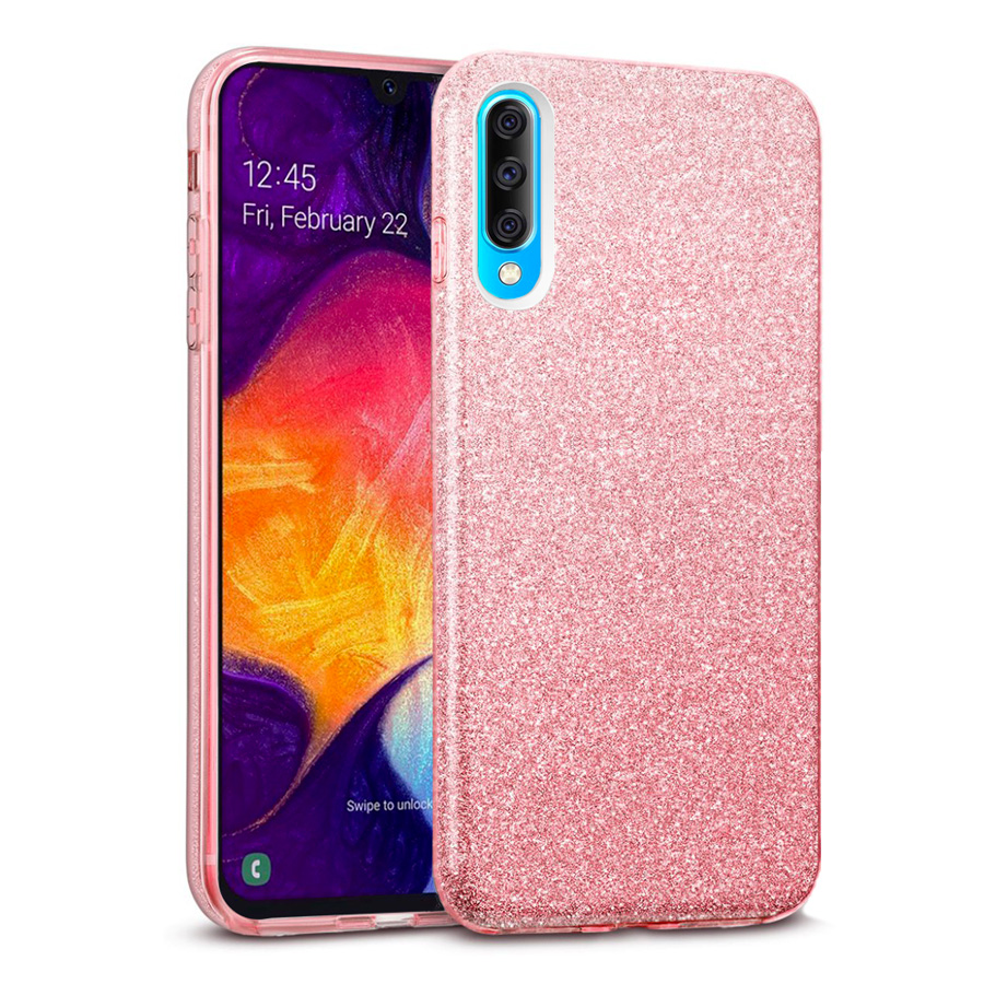 Hybrid Strass Full Pink Case Galaxy A50