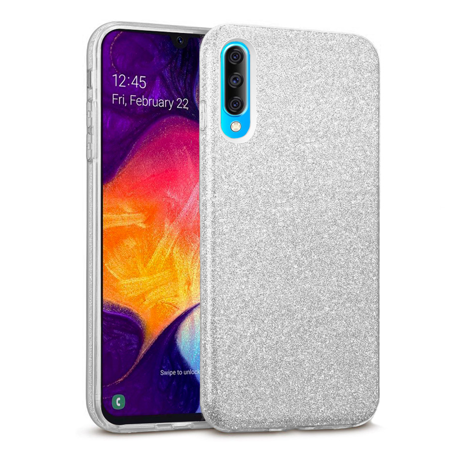 Hybrid Strass Full Silver Case Galaxy A50