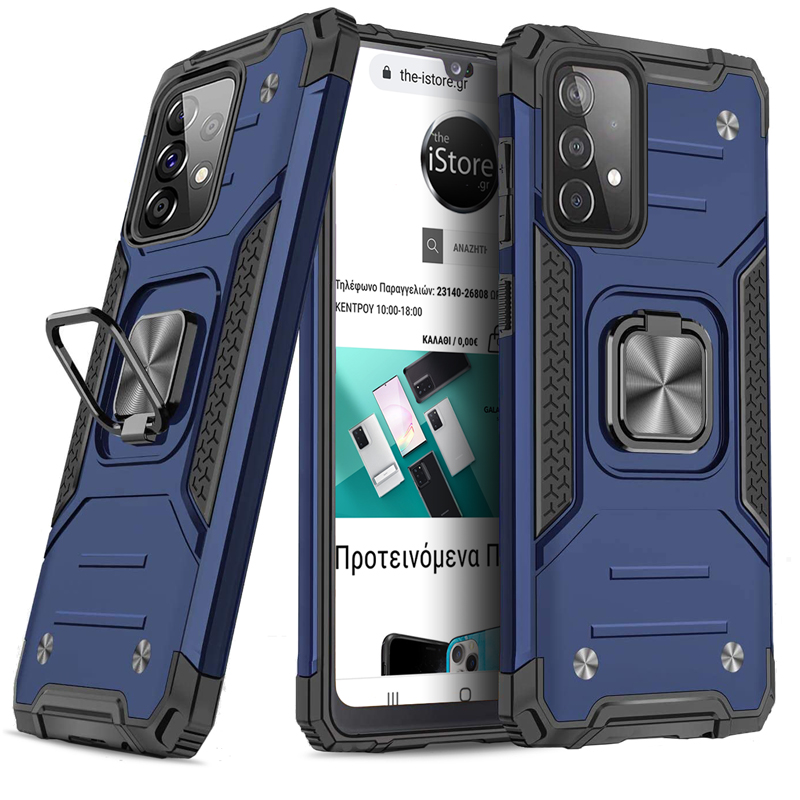 Armor Ringstand Case Blue Samsung Galaxy A52